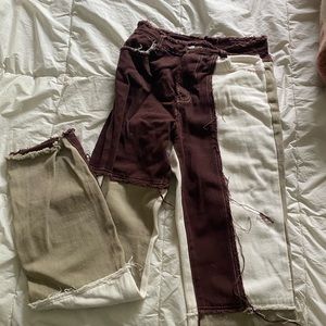 color block jeans